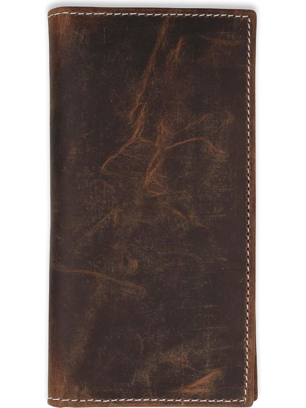 Vintage Leather Bifold Wallet for Men | RFID Protection, Checkbook Holder